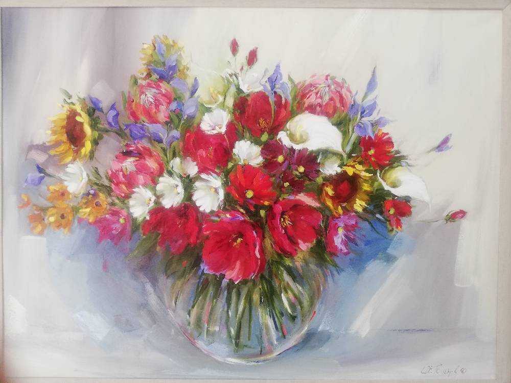 90x120 Mixed Flowers
